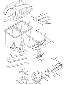 General Assembly Diagram and Parts List for 19A70011 100 Cub Cadet Lawn Tractor